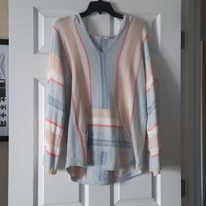 Hem and thread hoodie